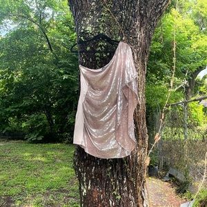 Bebe, silver fox mini dress, Size XS